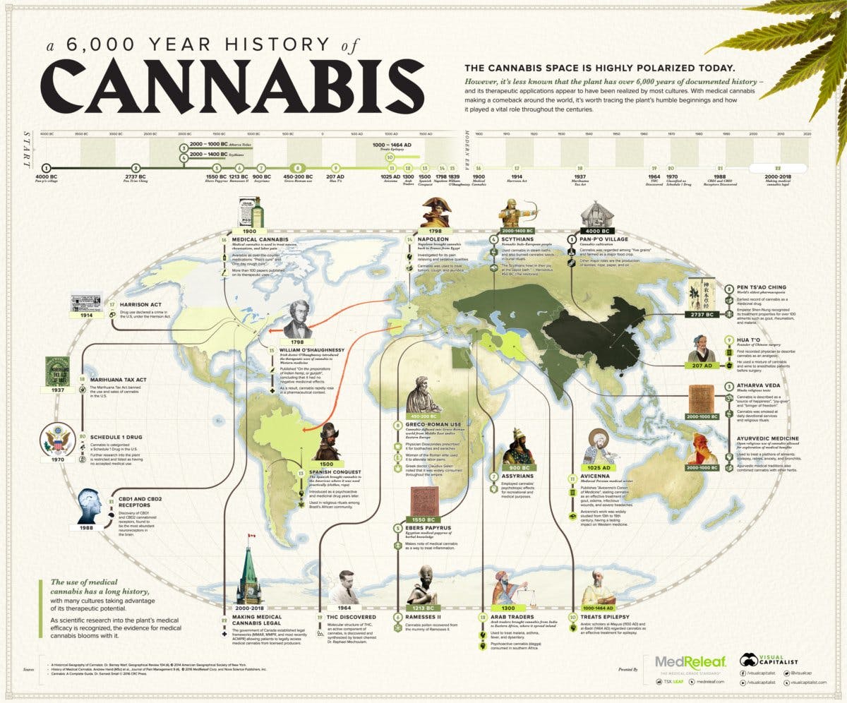 The 6,000-Year History of Medical Cannabis